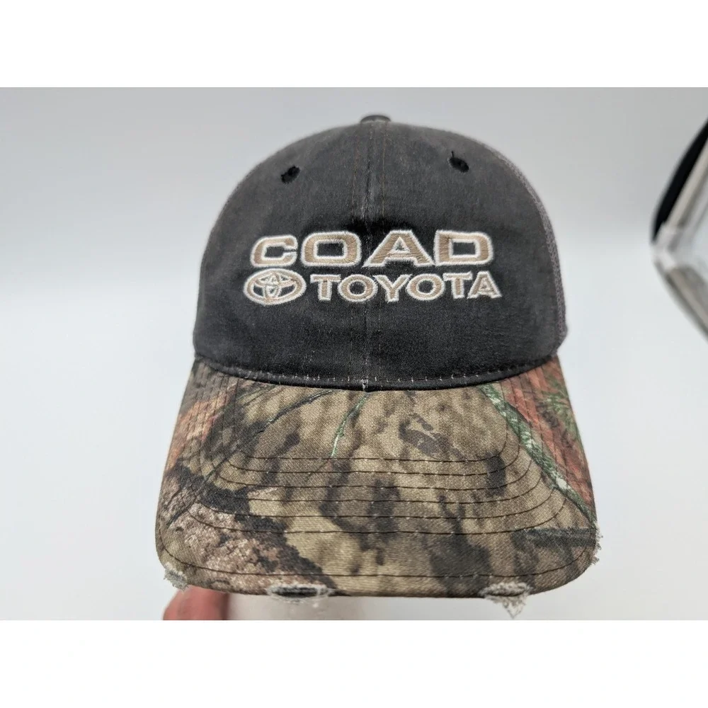 Mowear USA Coad Toyota Trucker Hat Mens Camo Distressed Mesh Snapback Cap